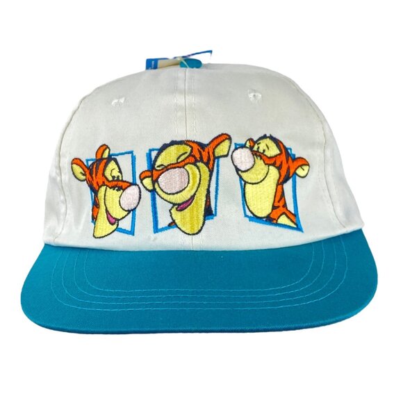 Vintage Pooh Tigger Hat Deadstock Embroidered Stretch Fit Baseball Cap NWT - Picture 1 of 16